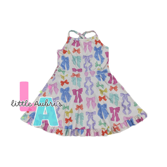 Multicolor Bow Athletic Dress ETA Late August