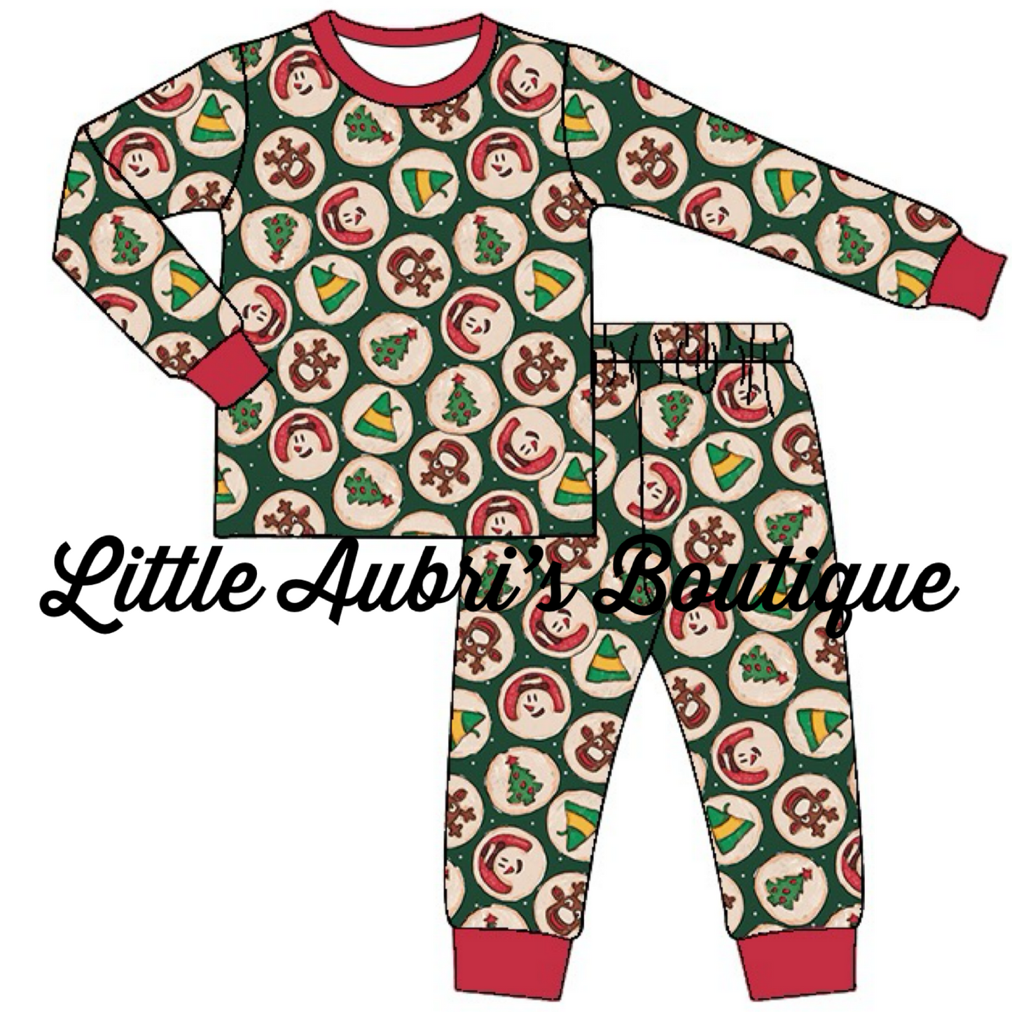 Adult Holiday Cookies Pajama Set