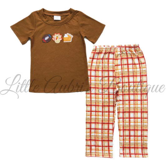 Plaid Turkey Pants Set ETA Mid November