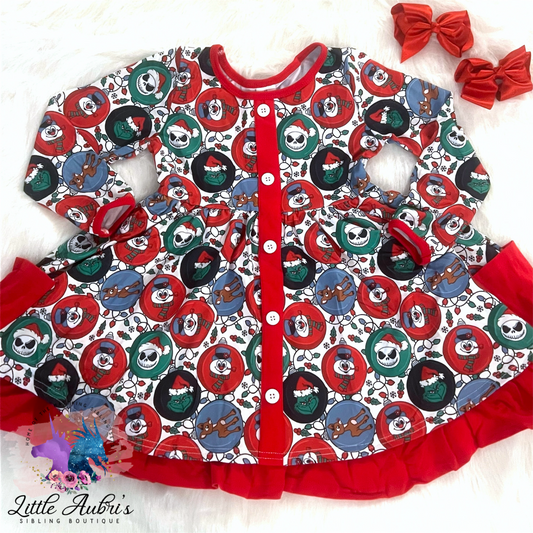 Christmas OGs Button Pocket Dress