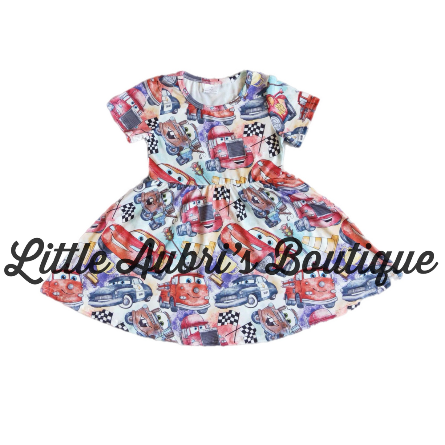 Cars Twirl Dress ETA Early Sept