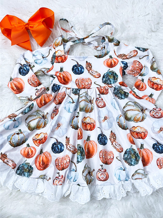 Pumpkins and Gourds Lace Dress