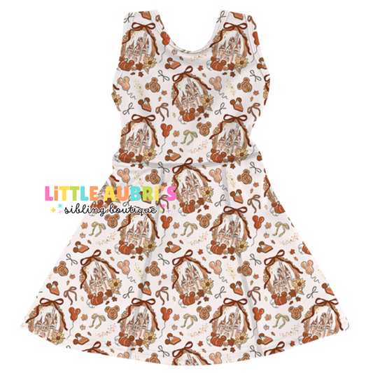 Adult FALL ON MAIN ST Athletic Dress + Detached Shorts Set (*SHIPS EARLY SEPT)