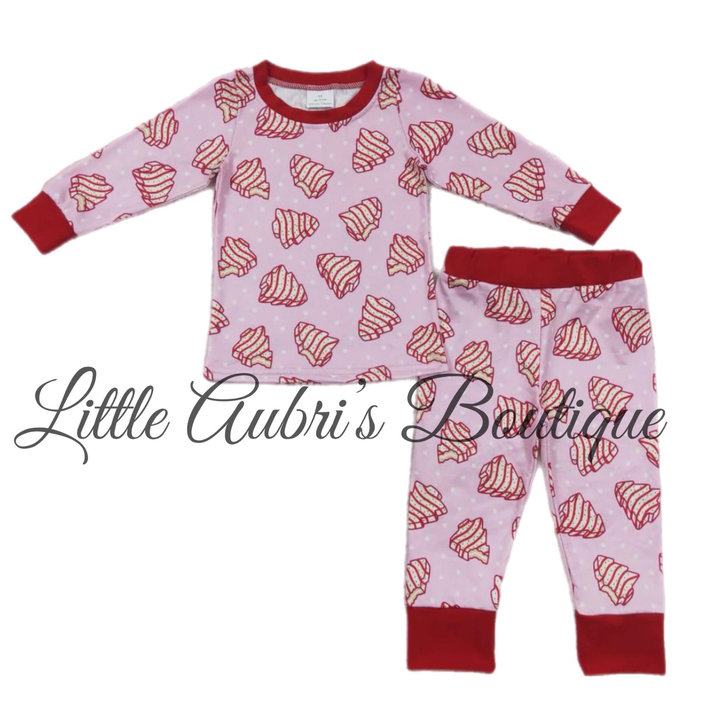 Pink Christmas Cakes Pajama Pants Set ETA Early October