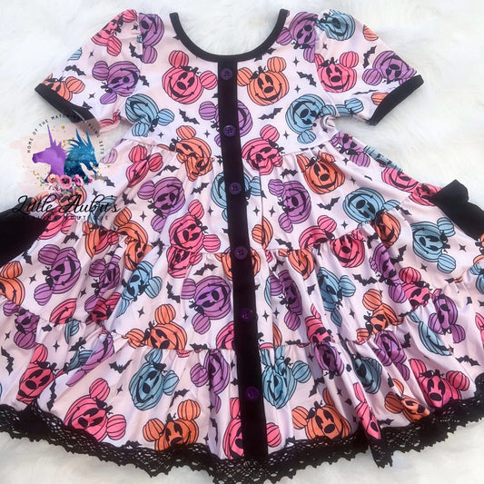 MOUSE PUMPKINS Lace Dress (*SHIPS END SEPT)