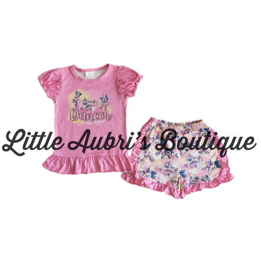 Mouse Dance Ruffle Short Set ETA Early May