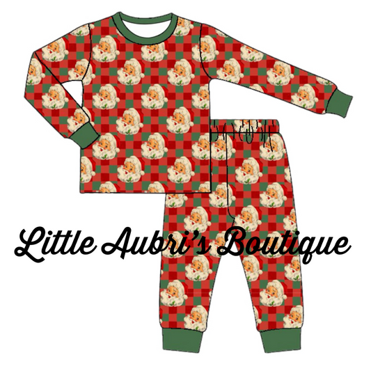 PREORDER Adult Vintage Santa Pajama Set CLOSES 7/26