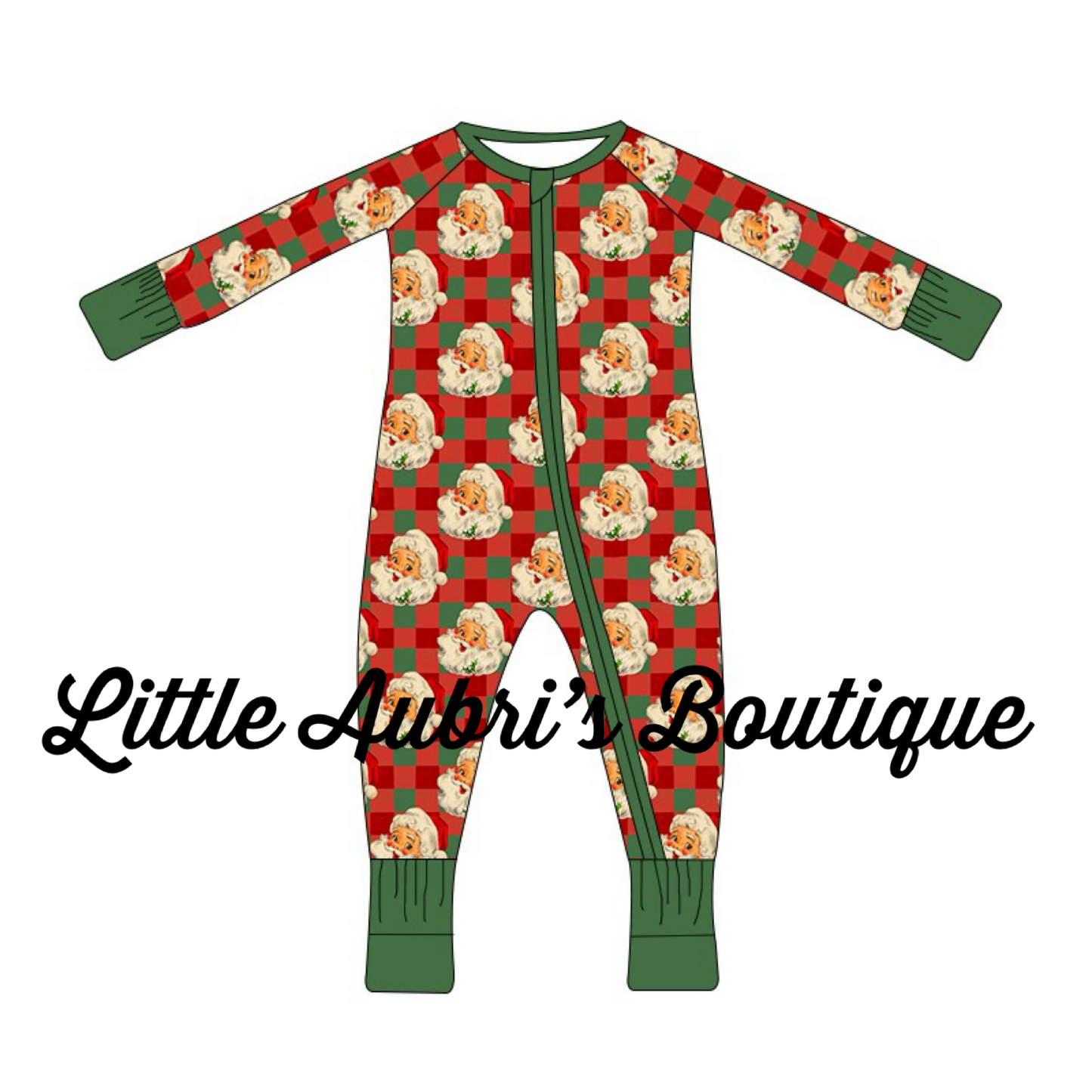 PREORDER Vintage Santa Zip Jammies CLOSES 7/26