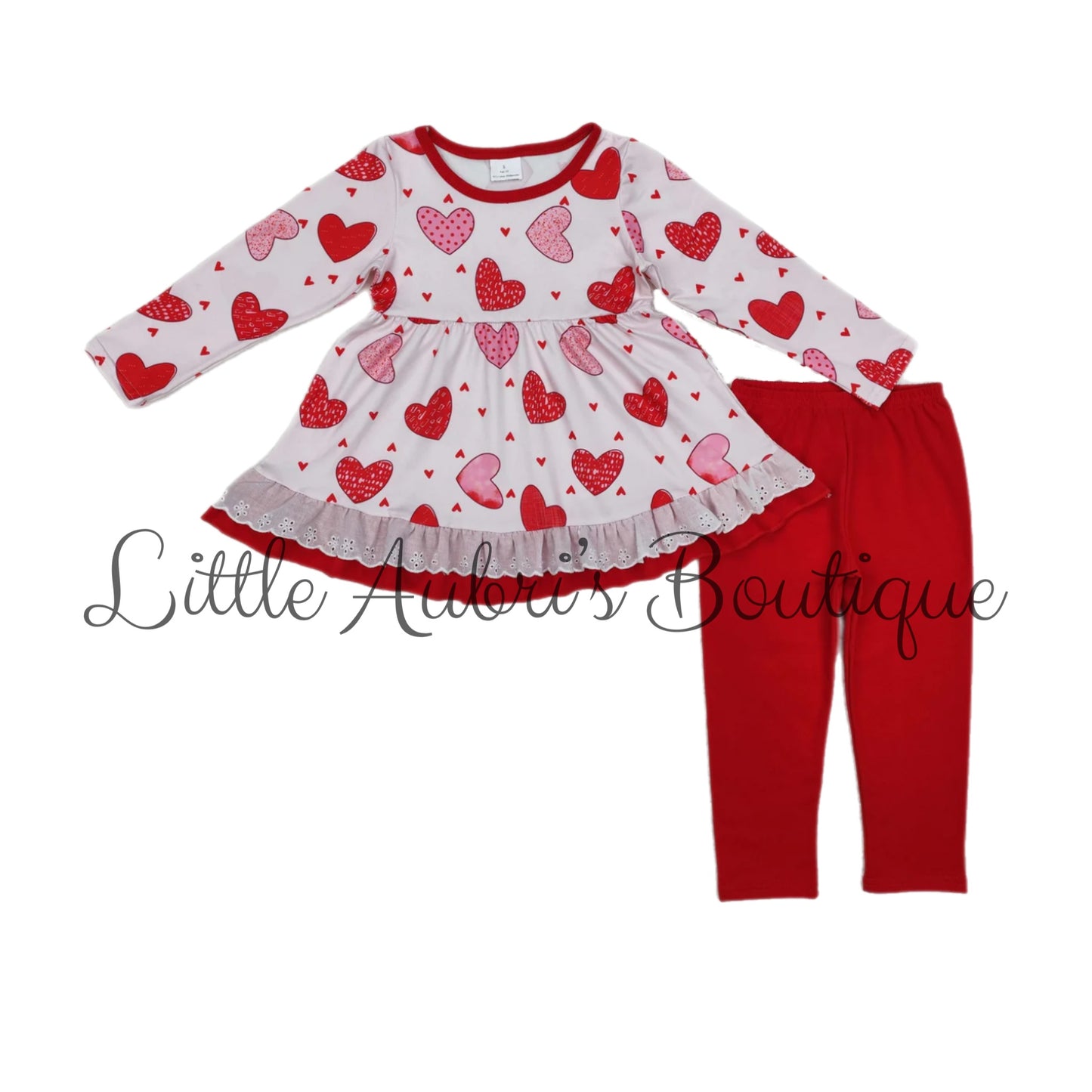 Heart Lace Leggings Set ETA End January