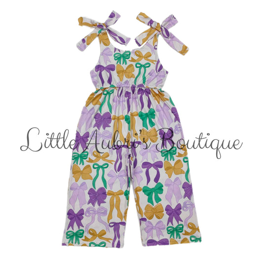 Mardi Gras Bows Jumpsuit ETA End Jan