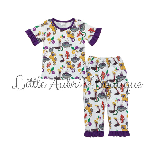 Louisiana Mardi Gras Pajama Set ETA End Jan