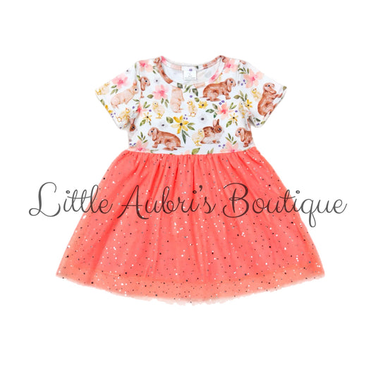 Floral Bunny Tulle Dress ETA Early April