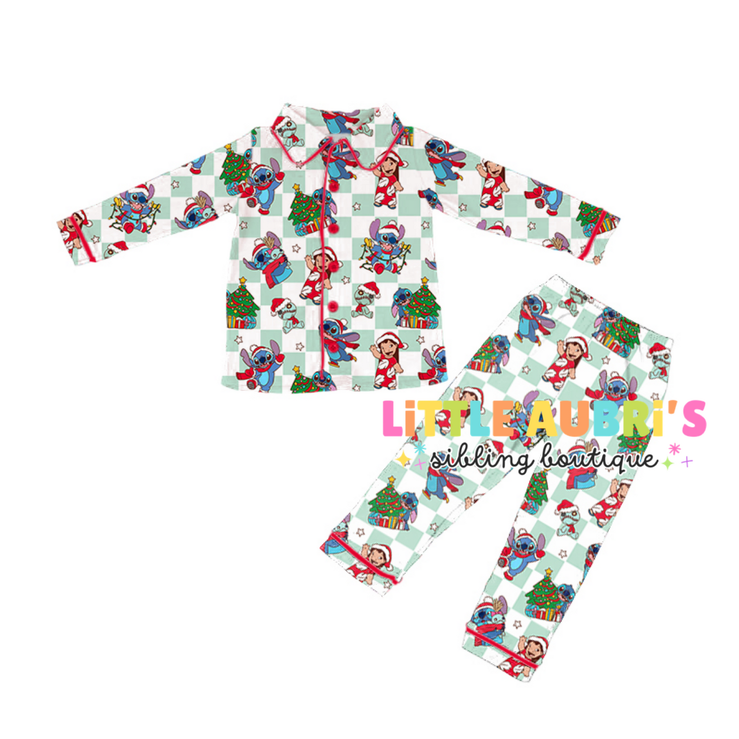 CHRISTMAS ALIEN Pajama Set (*SHIPS MID OCT)
