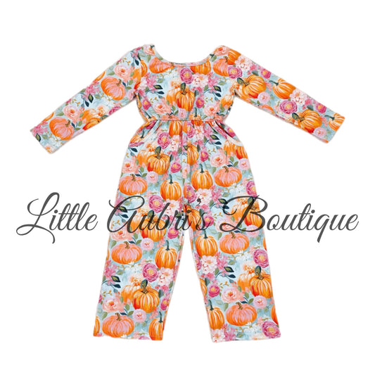 Floral Pumpkin Pocket Jumpsuit ETA Late Sept