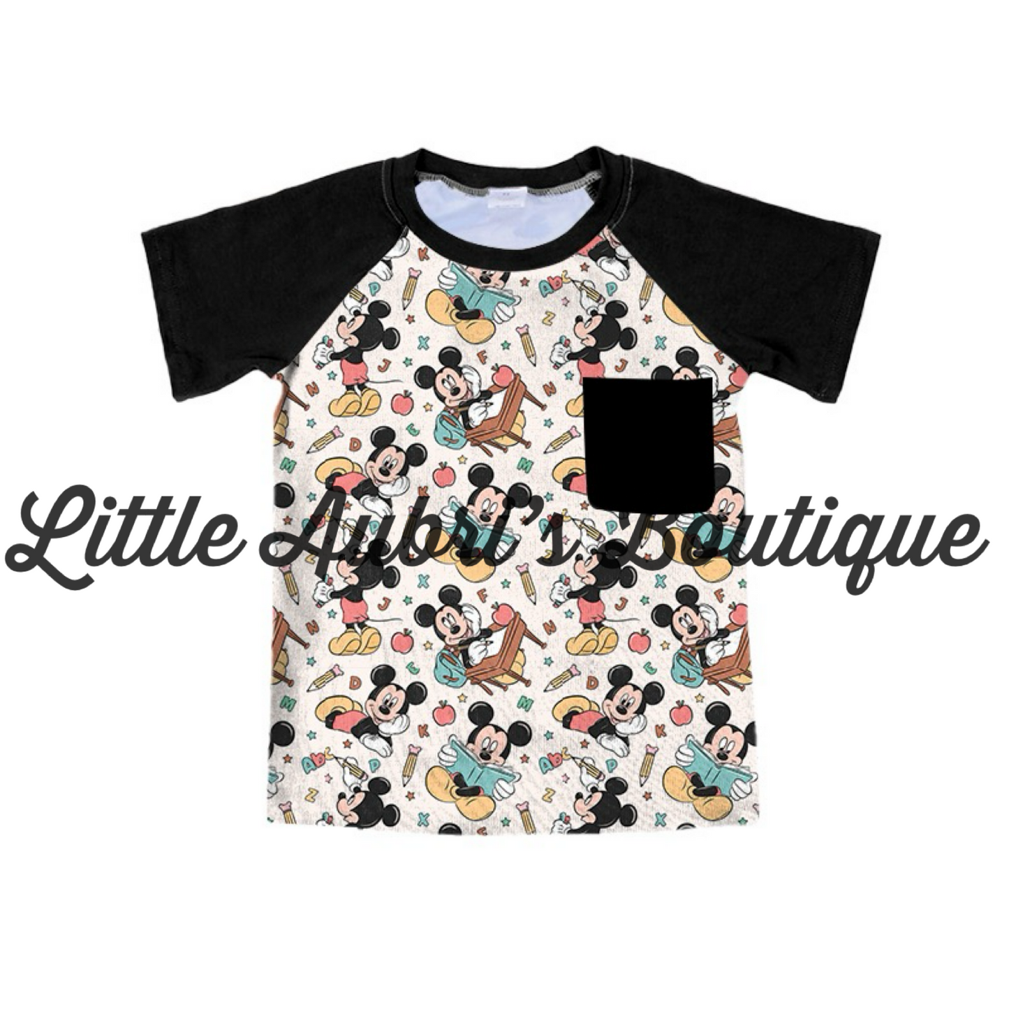 PREORDER School Mouse Pocket Raglan CLOSES 4/27