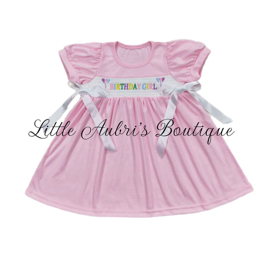 Birthday Girl Embroidered Dress ETA Early March