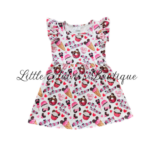 Pink Mouse Birthday Dress ETA Early March