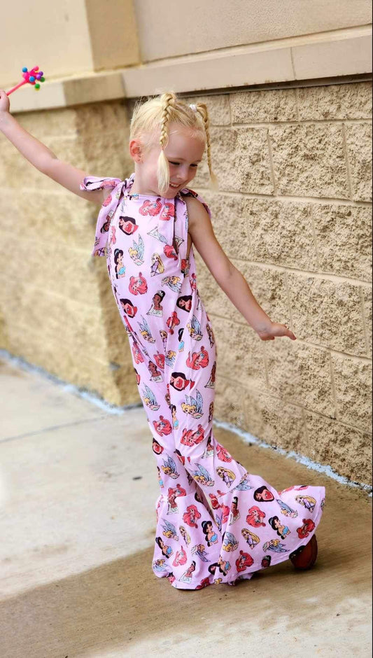 Fit for a Princess Tie Jumpsuit