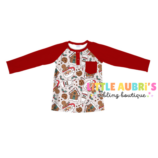 MILK FOR SANTA Pocket Henley (*SHIPS LATE OCT)