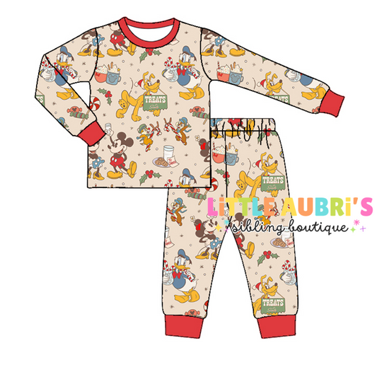 Adult CHRISTMAS MOUSE Pajama Set (*SHIPS LATE OCT)
