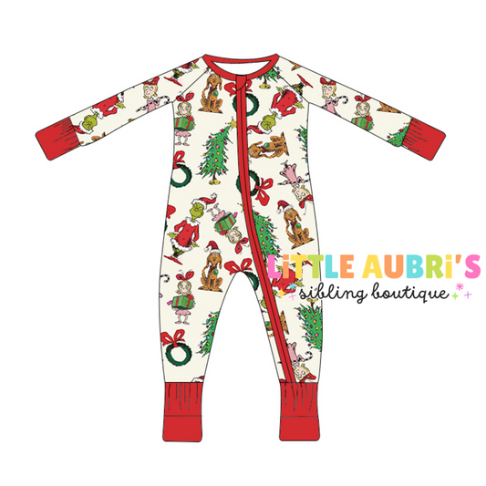 MEAN ONE Zip Bamboo Jammies (*SHIPS LATE OCT)