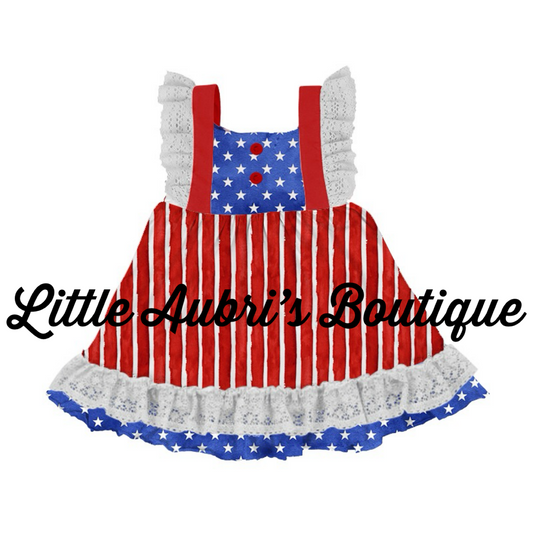 PREORDER All American Lace Tie Dress CLOSES 2/2