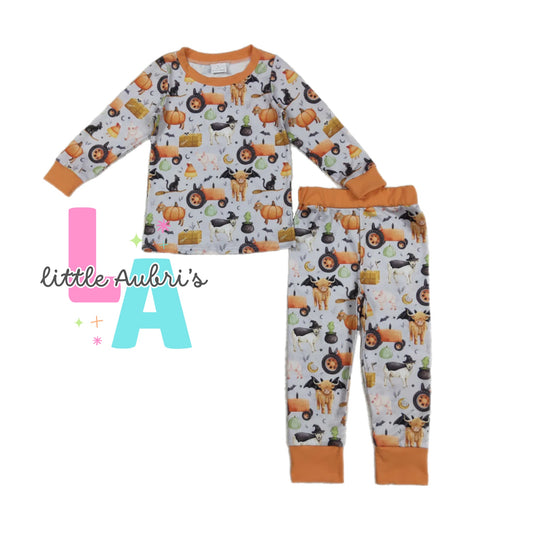 Spooky Farm Pajama Set ETA Late August