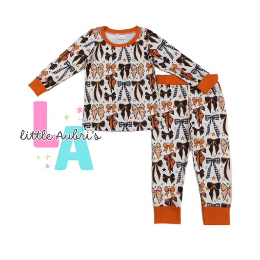 Traditional Halloween Bows Pajama Set ETA Late August