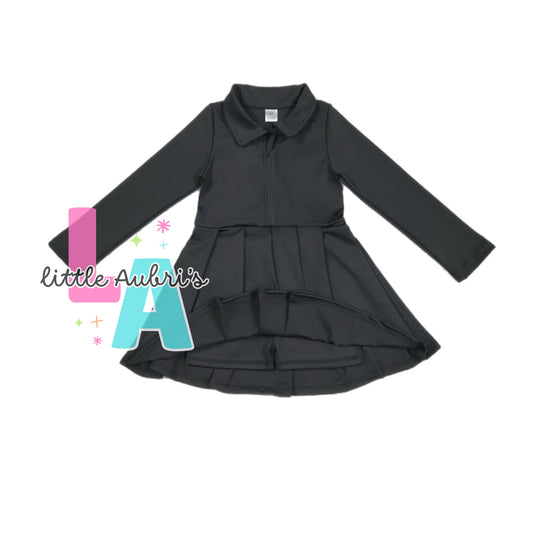 Black Long Sleeve Athletic Dress ETA Late August