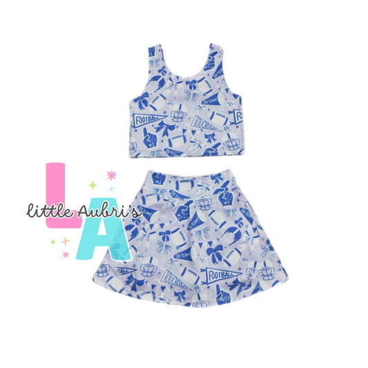 Blue Cheer Crop and Athletic Skort Set ETA Late August