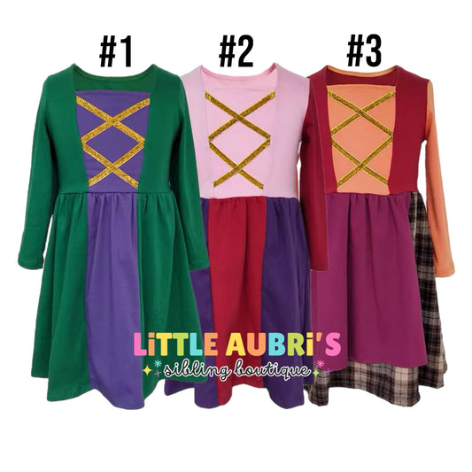 Witch Sisters Long Sleeve Dress ETA Late September