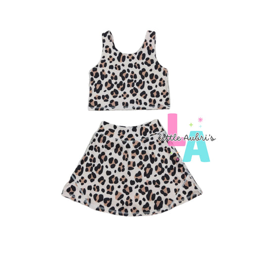 Leopard Crop and Athletic Skort Set ETA Late Sept