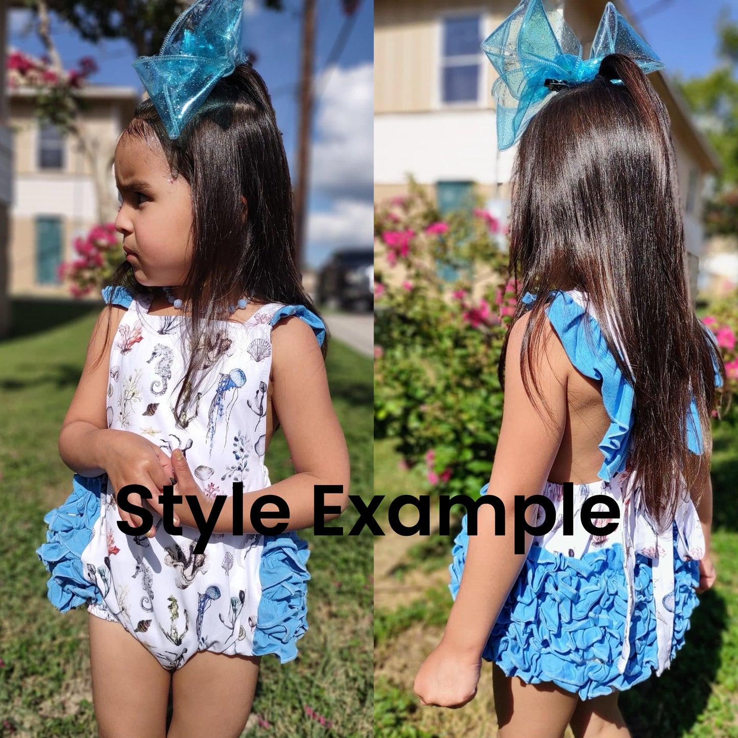 Sea Life Ruffle Bum Romper