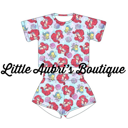 PREORDER #1001 Under the Sea Lounge Tee and Shorts Set CLOSES 2/16