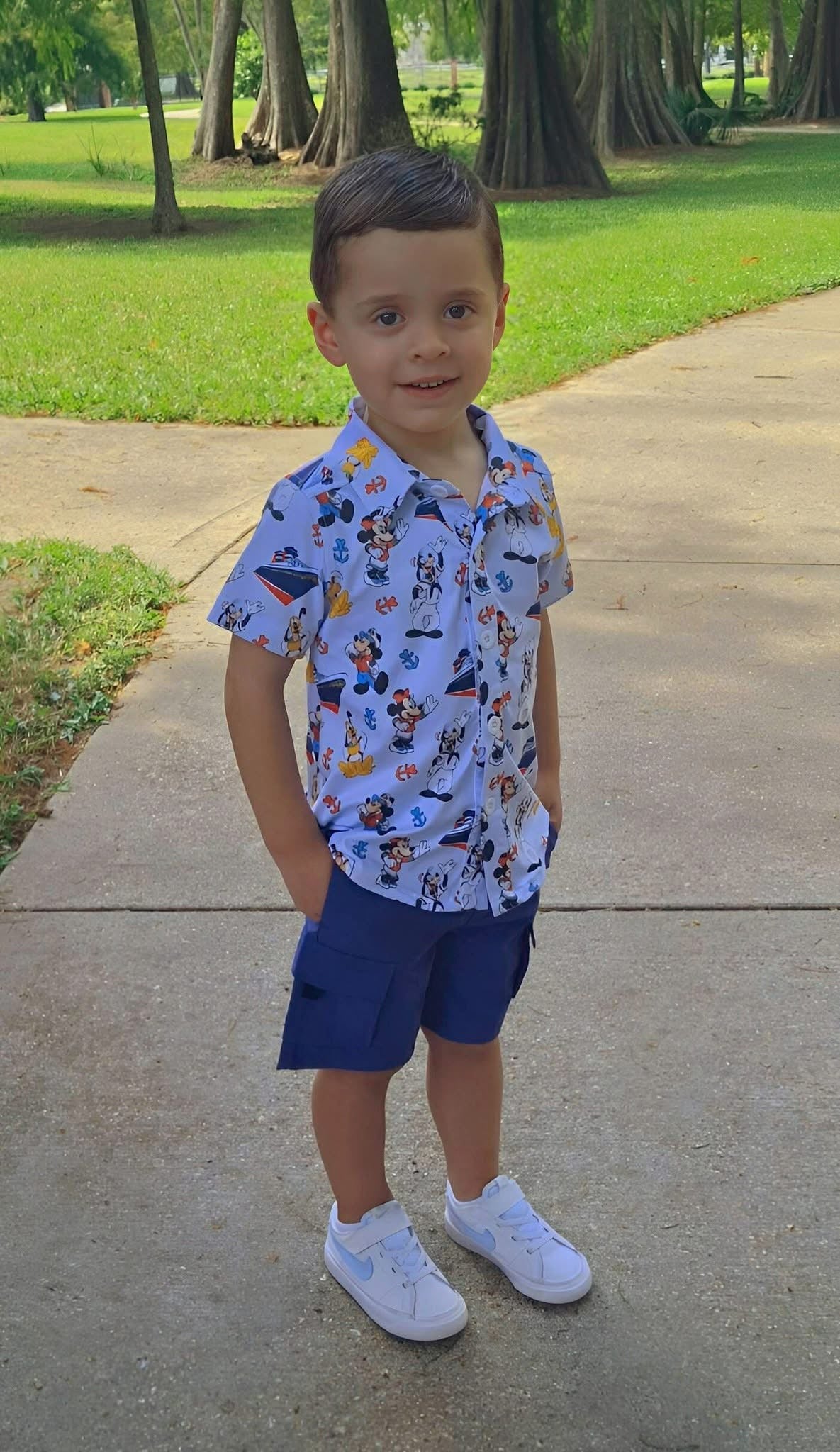 MOUSE CRUISE Button Down Shirt (*SHIPS LATE NOV)