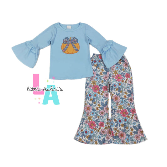 Embroidered Floral Pumpkin Pants Set ETA Late Sept