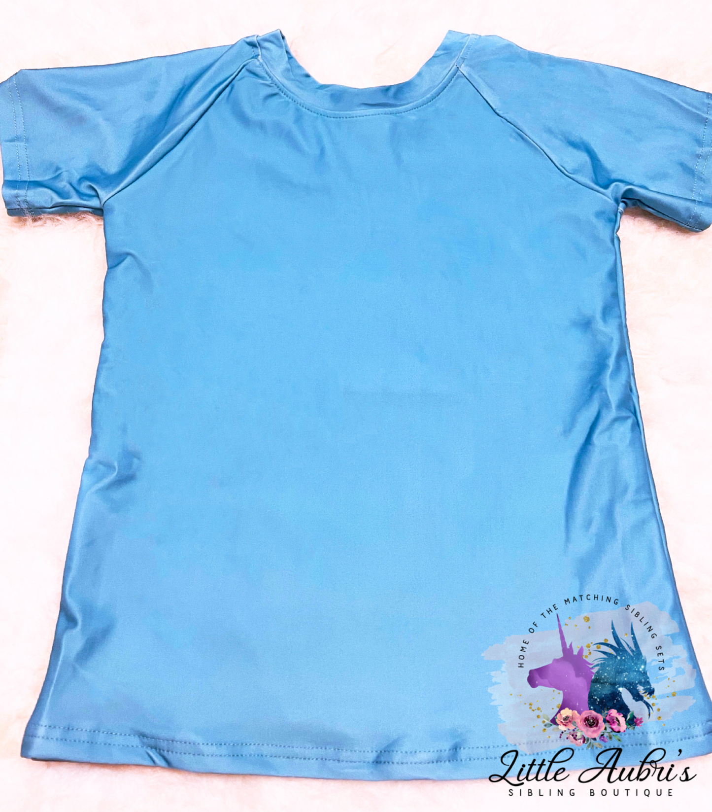 Blue Rash Guard Top