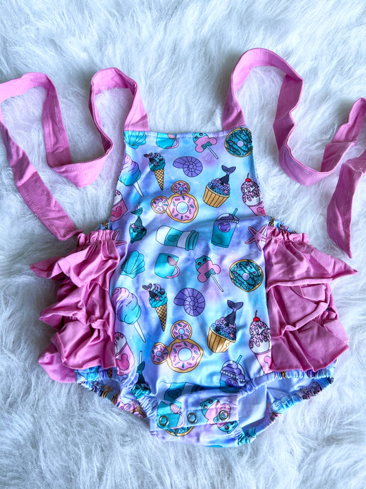 Mermaid Mouse Ruffle Romper