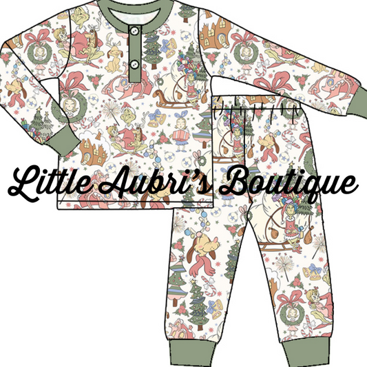 PREORDER Adult Pastel Whoville Pajama Set CLOSES 7/14