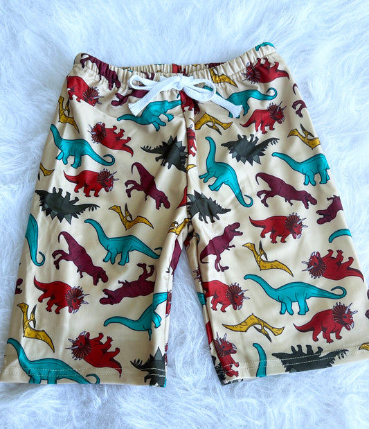 Retro Dino Board Shorts