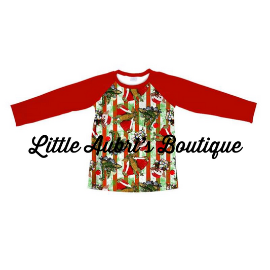 Gremlin Christmas Raglan