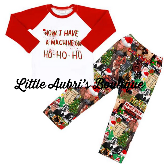 PREORDER Machine Gun Adult Graphic Tee and  Pants Pajama Set CLOSES 7/24