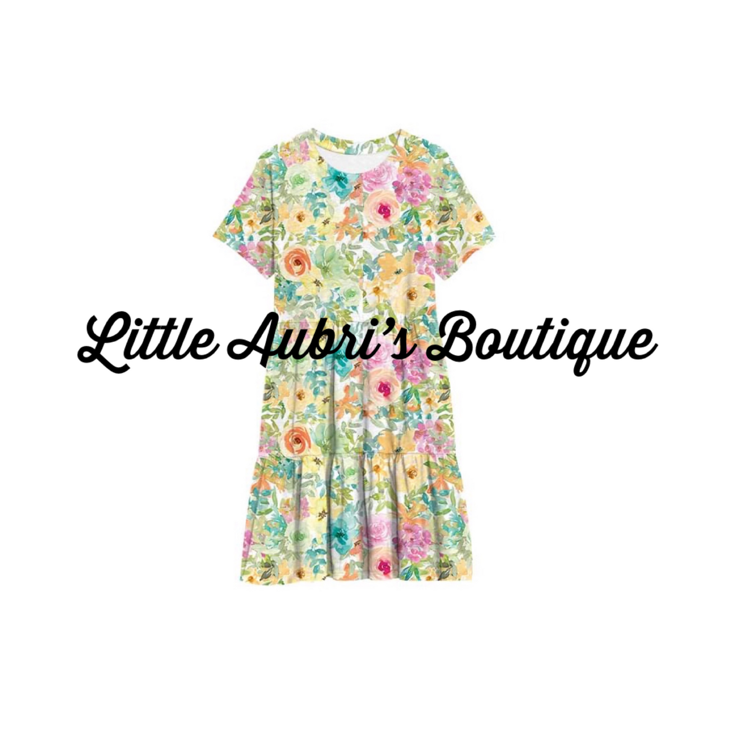 Adult Botanical Gardens Double Tiered Dress