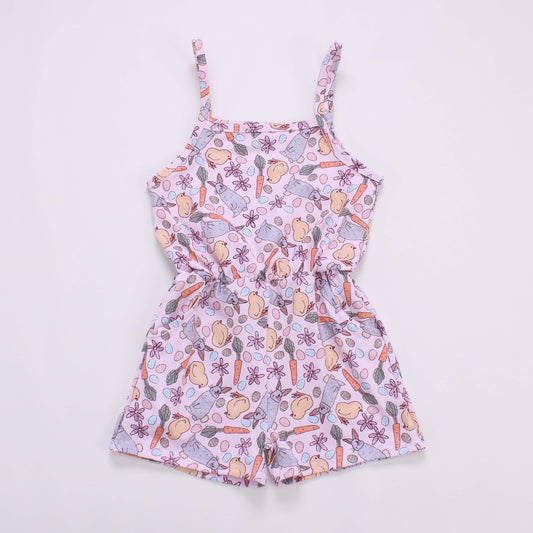 Bunnies and Chicks Shorts Romper