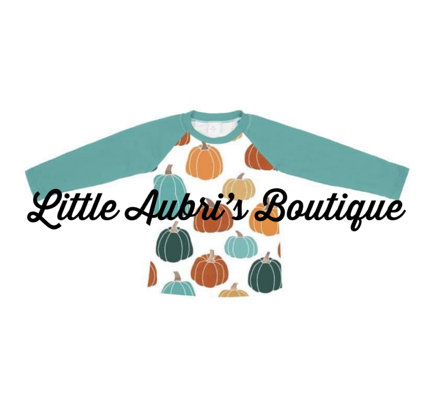 Autumn Pumpkins Long Sleeve Raglan