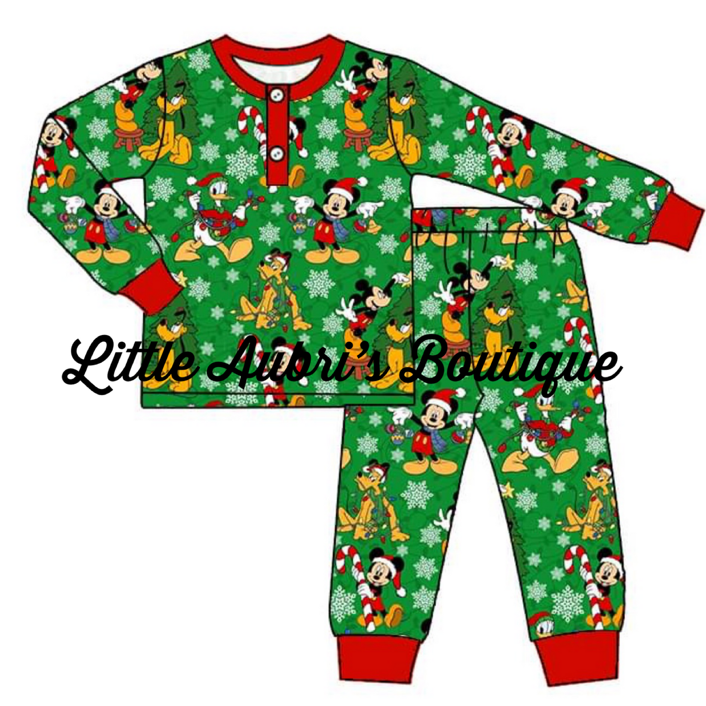 PREORDER Mouse Christmas Pajama Set CLOSES 7/24