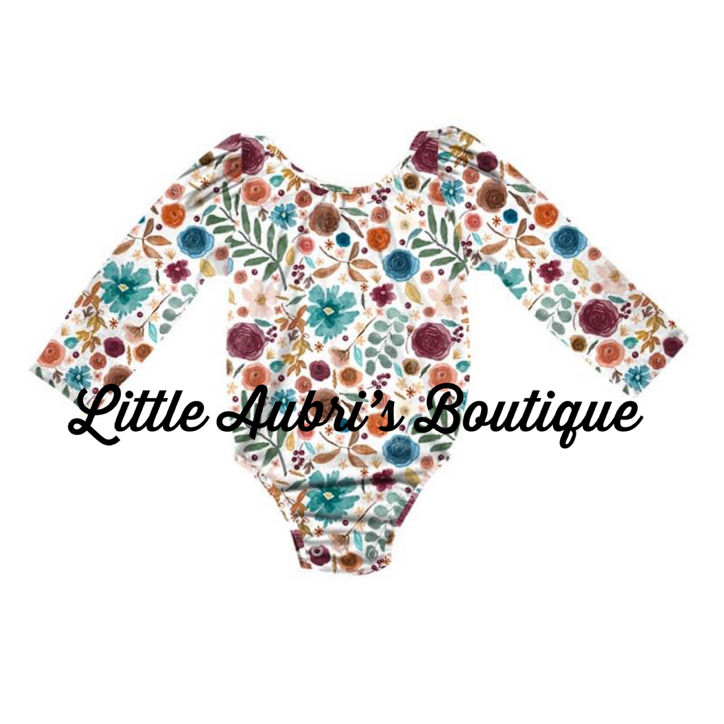 PREORDER Multicolored Floral Long Sleeve Leotard CLOSES 10/7