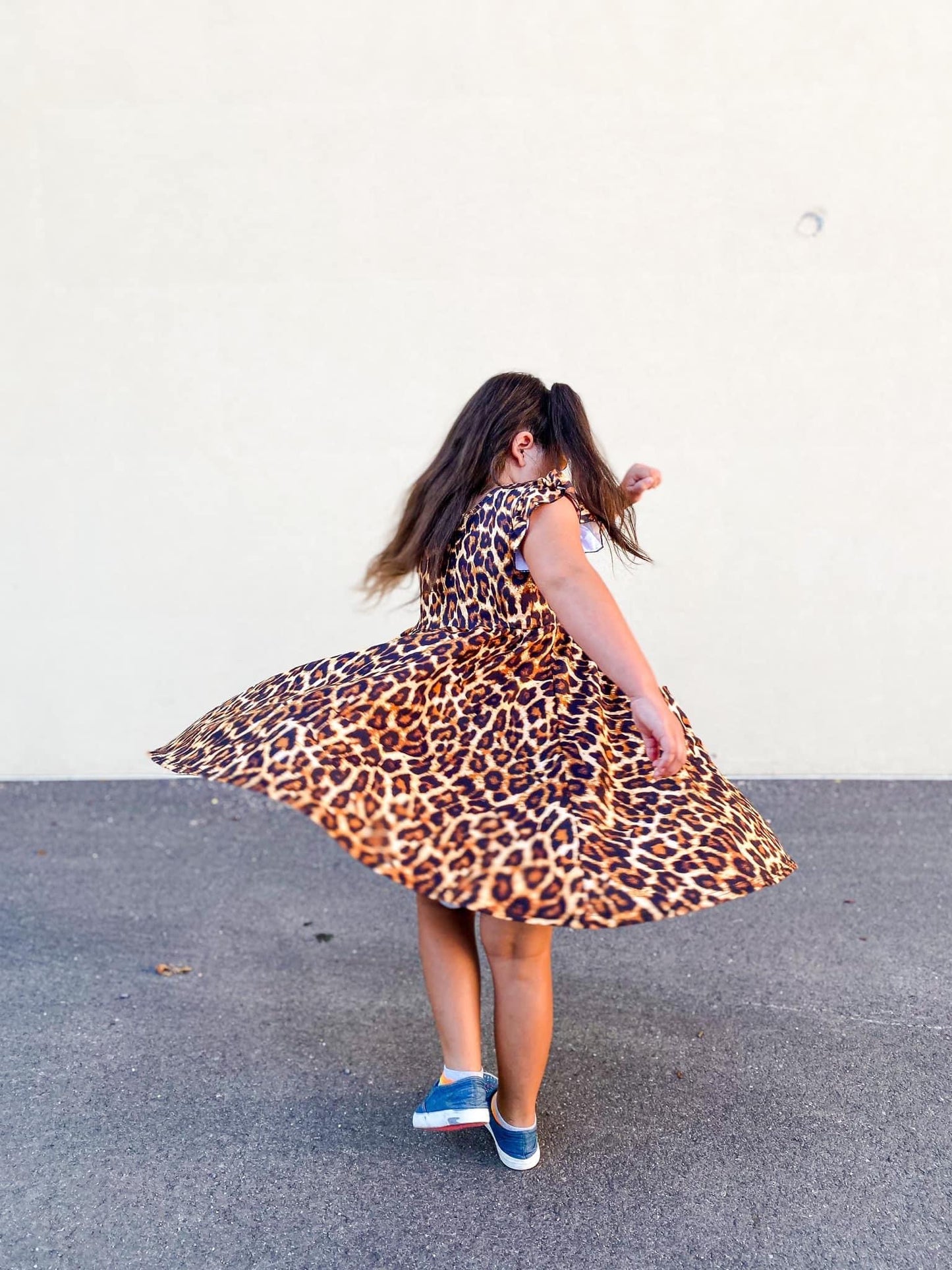Leopard Pocket Twirl Dress