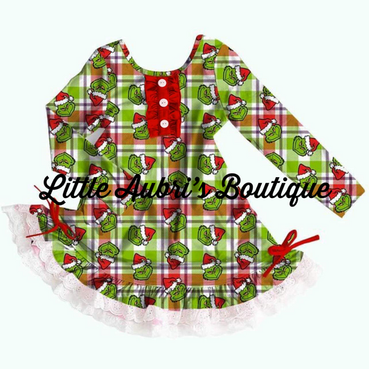 PREORDER Grinchmas Lace Pajama Dress CLOSES 7/24