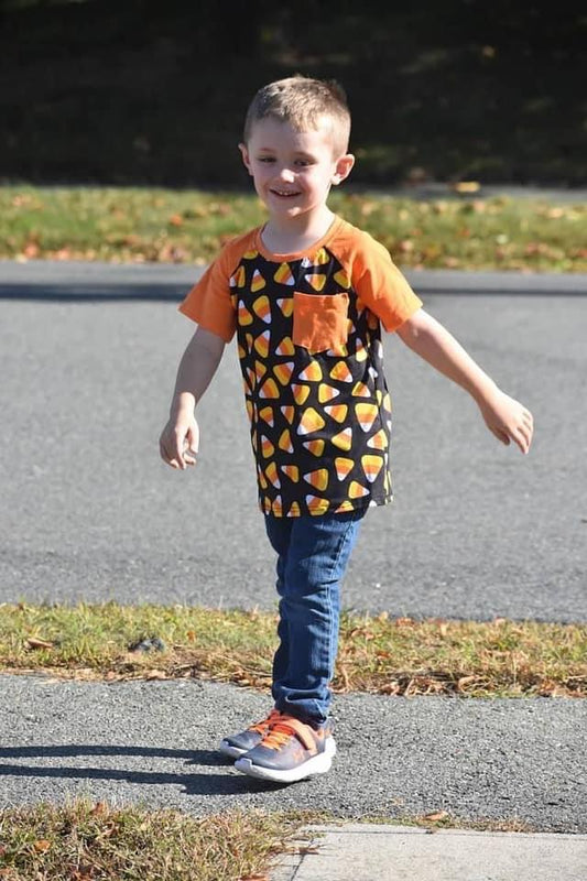 Candy Corn Pocket Raglan